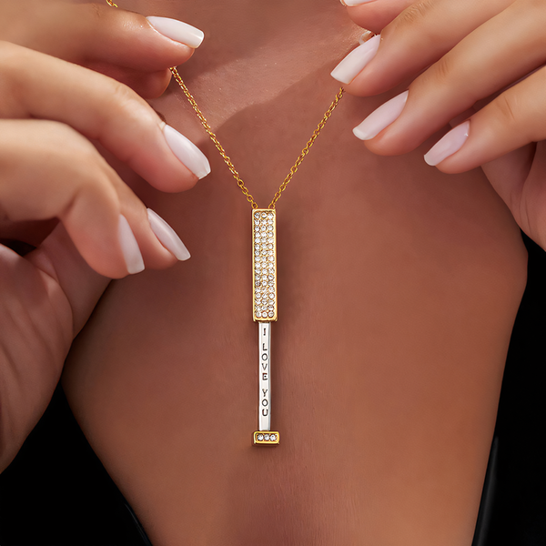 I Love You -Hidden Message Necklace