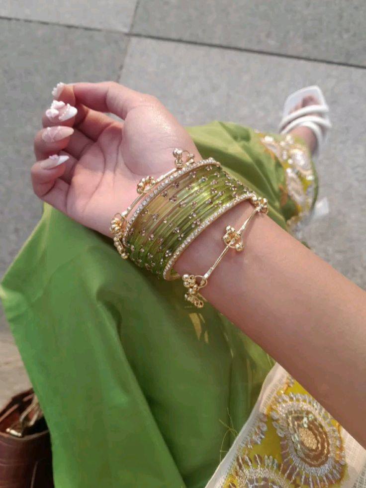 Raindrop Original Kashmiri Glass Bangles Set