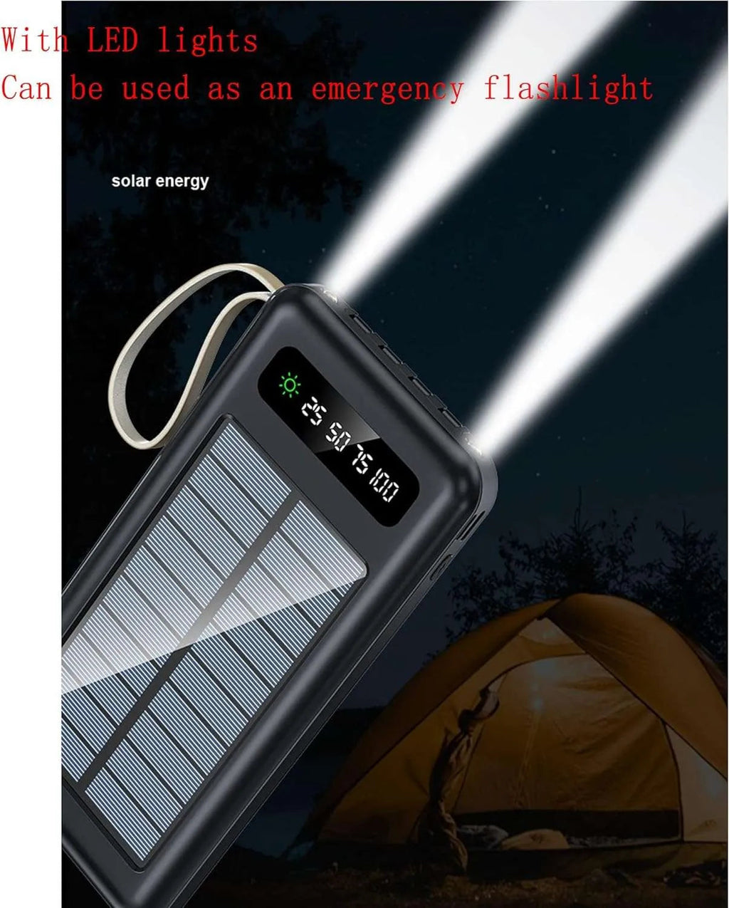 Q-TECH Q113 10000mAh Solar Charging Powerbank