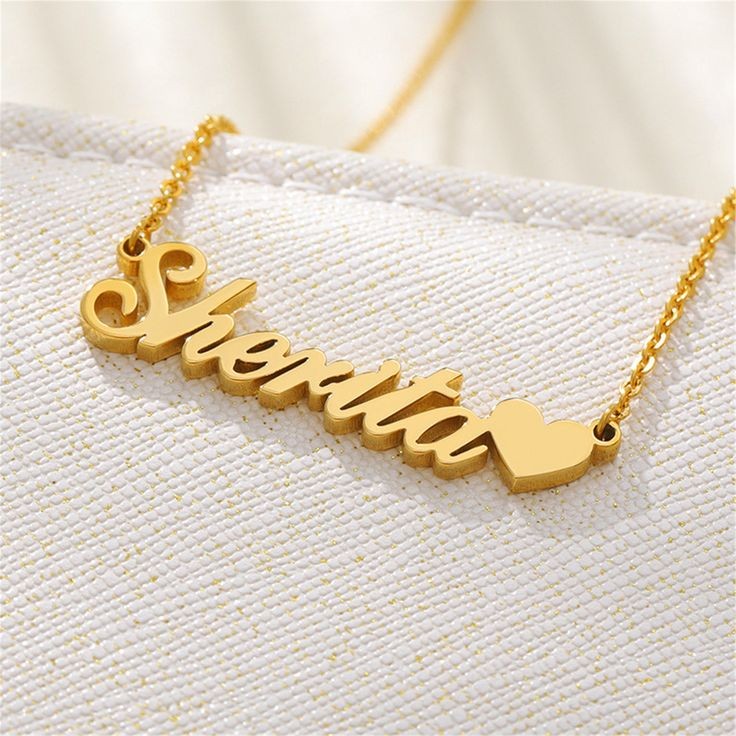 Name Necklace 18 Gold