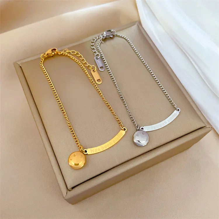 Has Been Smile silver Anklet