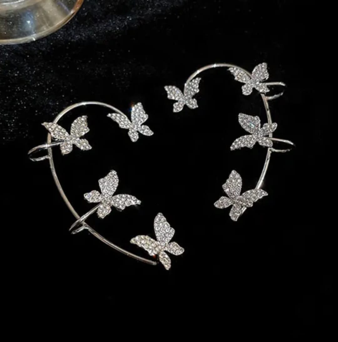 Trendy Earrings Silver