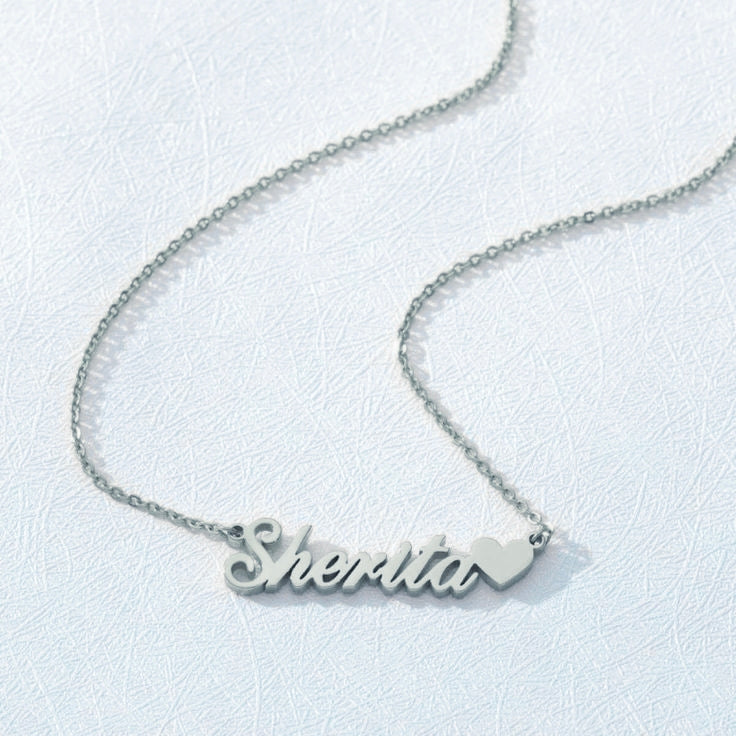 Name Necklace 18 Silver