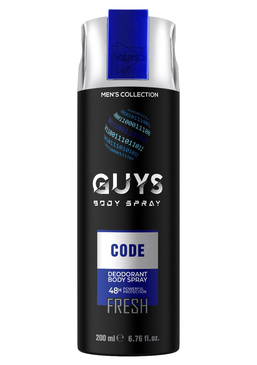 GUYS Deodorant Body Spray (Powered by Perfect) CODE Pack Of One