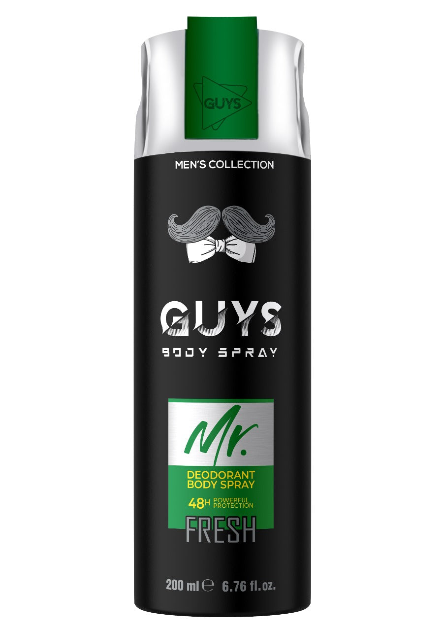 GUYS Deodorant Body Spray (Powered by Perfect) MR. Pack Of One