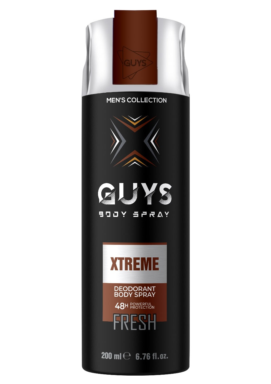 GUYS Deodorant Body Spray (Powered by Perfect) XTREME Pack Of One