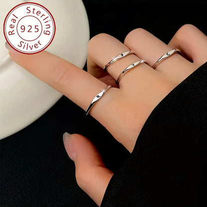 Initial Letter Pattern Thin Band Elegant Ring(BUY 1 GET 1 FREE)