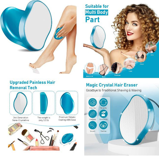 Women Crystal Painless Nano Epilator Physical Hair Remove Tool