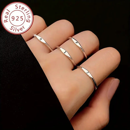 Initial Letter Pattern Thin Band Elegant Ring(BUY 1 GET 1 FREE)