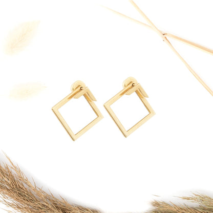 Ear Jacket Earrings - Square Earring