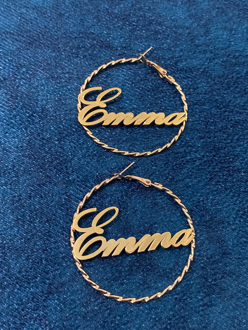 Name Earring , Personalized Earrings