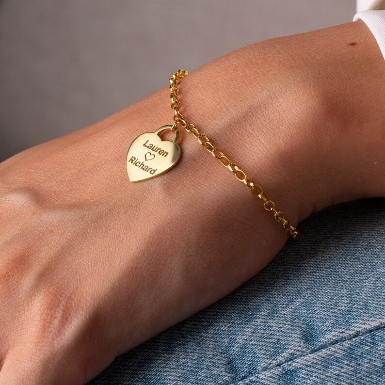 Heart Name Bracelet