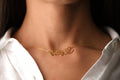 Personalized Name Necklace, Custom Name Necklace with Heart