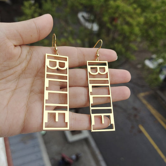 Name Dangle Earrings