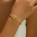 Custom Double Name Bangle Bracelet