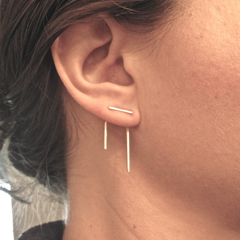 Ear Jacket Earrings stud set