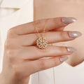 Leaf Clover Hearts Necklace