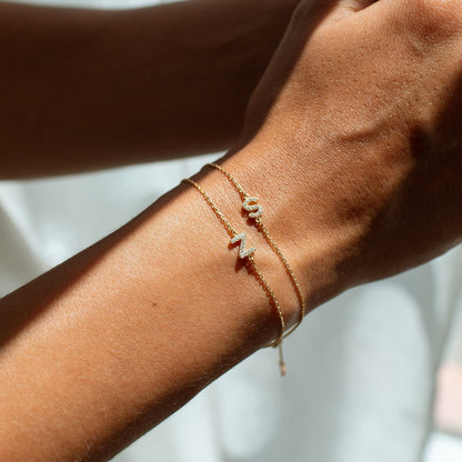 INITIAL ZIRCONIC BRACELET