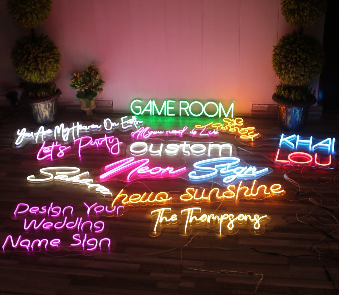 Custom Neon Sign | Neon Sign Art | Pink neon Sign | LED Neon Light