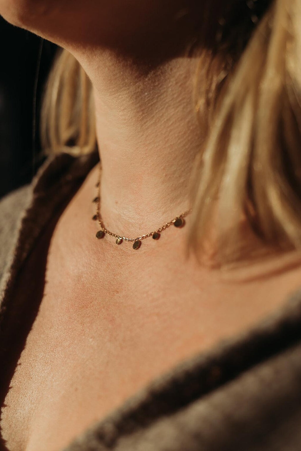 (BUY ONE GET ONE FREE)Necklace with round discs • Stainless steel chain