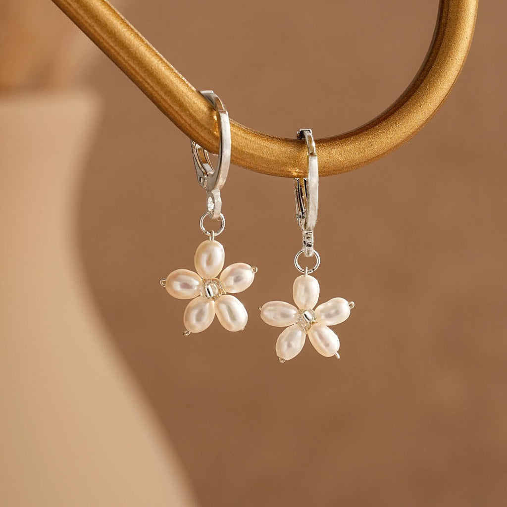 Silver Freshwater Pearl Earrings (Pack Of 5)