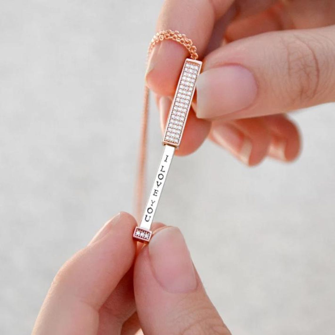 I Love You -Hidden Message Necklace