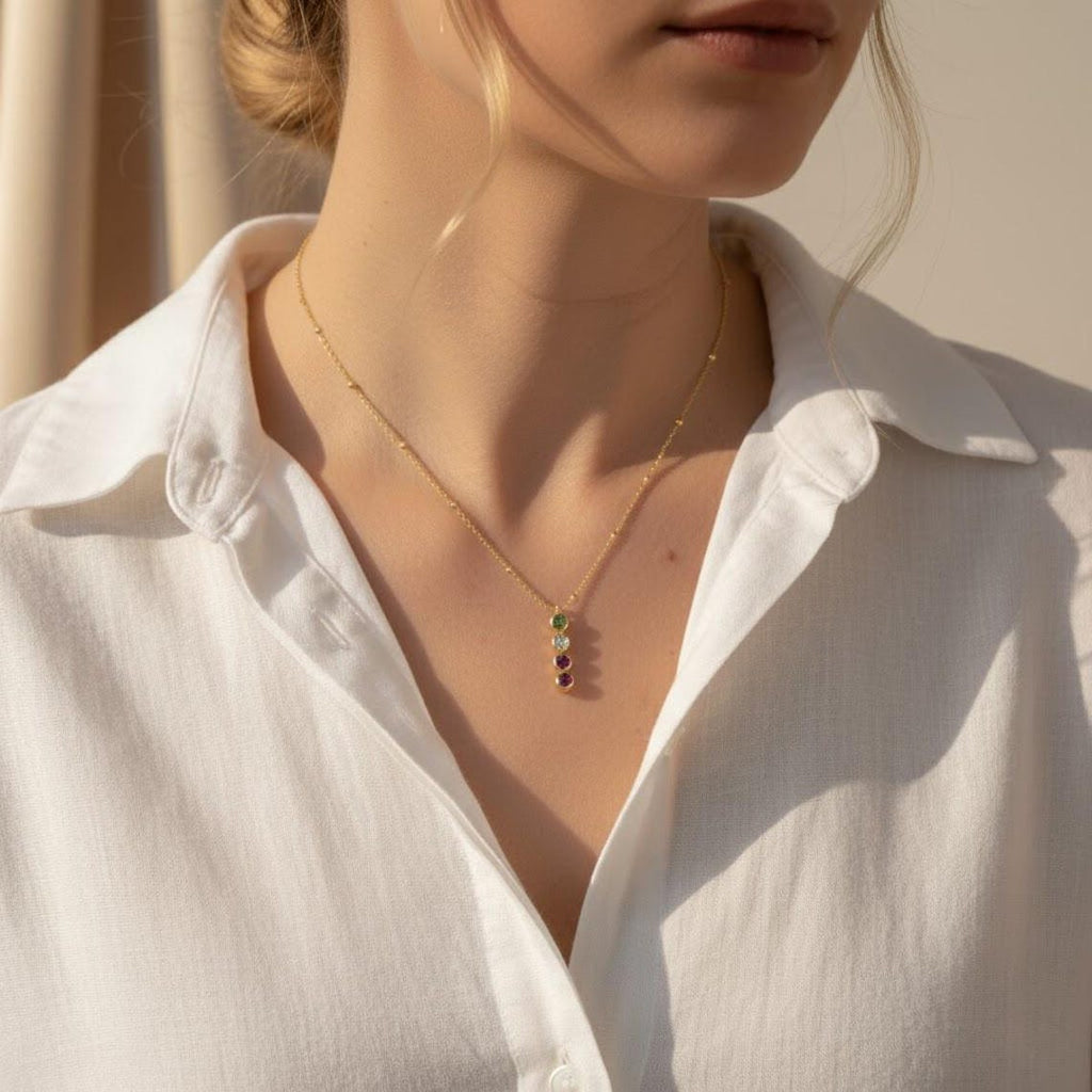 Birthstone Bar Necklace