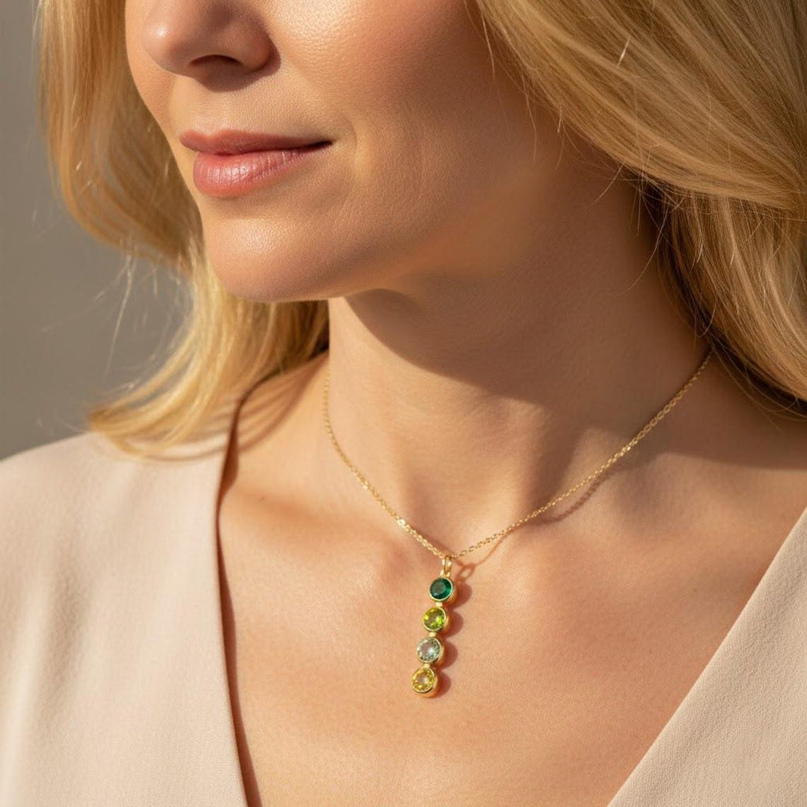 Birthstone Bar Necklace
