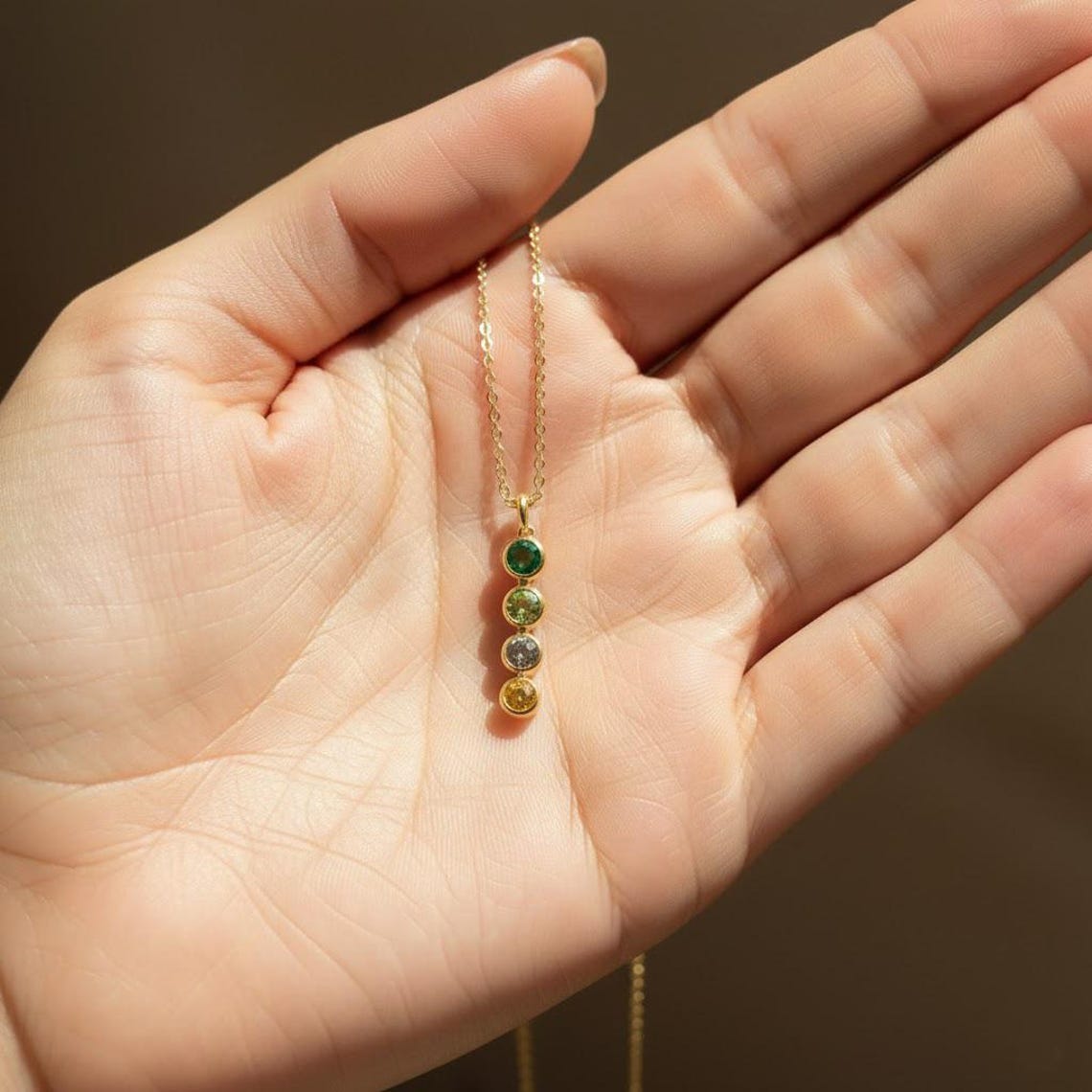 Birthstone Bar Necklace