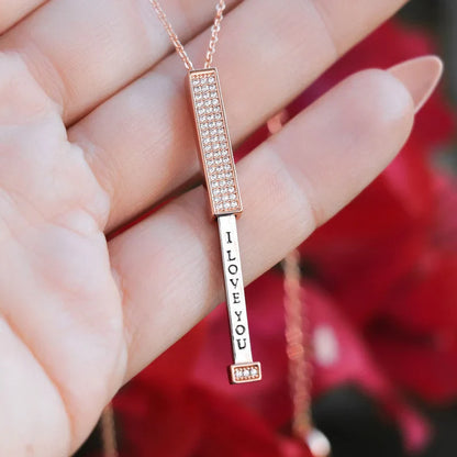 I Love You -Hidden Message Necklace