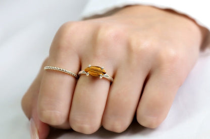 Tiger's Eye Cocktail Ring