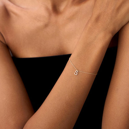 INITIAL ZIRCONIC BRACELET
