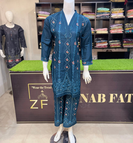 Lawn Embroidered Two Piece Kurti GL7005