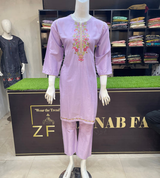 Lawn Embroidered Two Piece Kurti GL7006