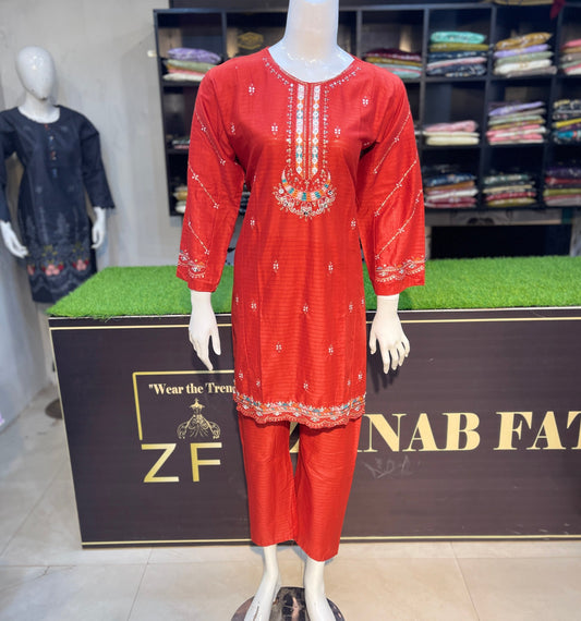 Lawn Embroidered Two Piece Kurti GL7002