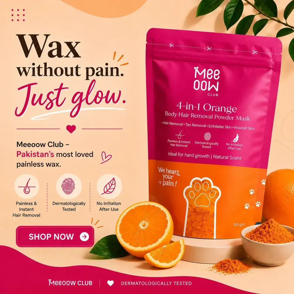 Meow Club 10-Min Painless Body Wax Powder with Spoon - 100g