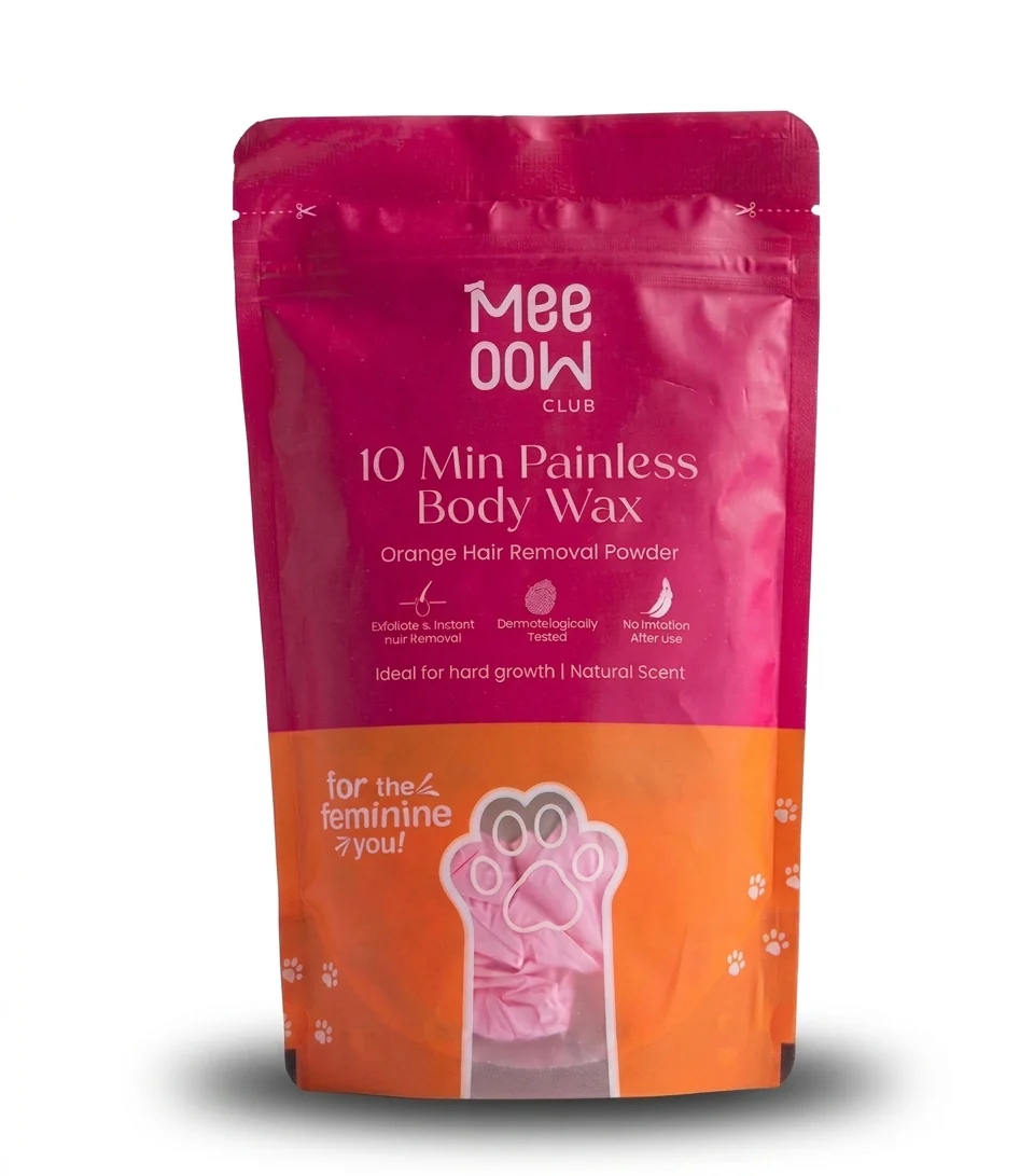Meow Club 10-Min Painless Body Wax Powder with Spoon - 100g