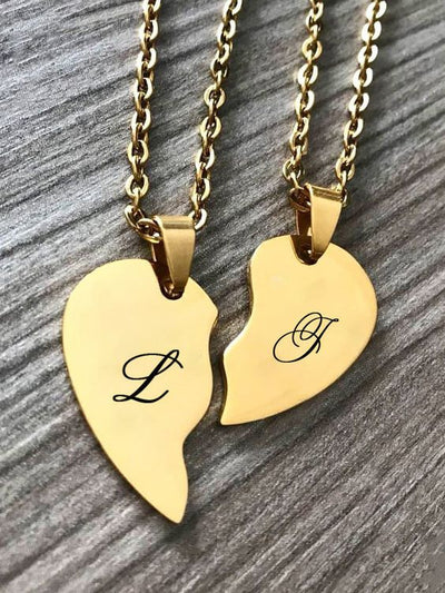 Heart Necklace for Couples