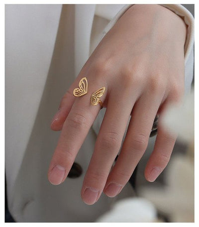 Dainty Butterfly Ring