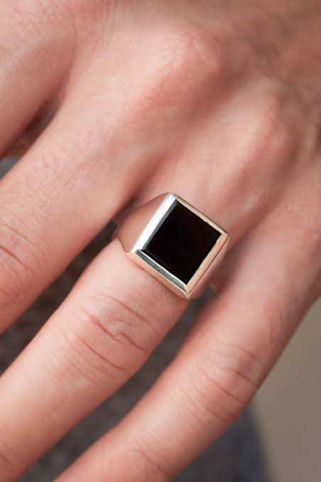 Black onyx 925 Silver Ring