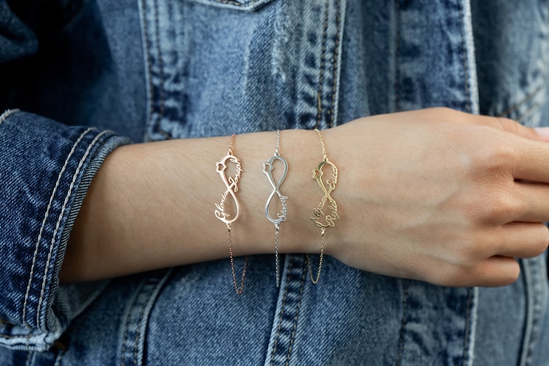 Infinity Nameplate Bracelet