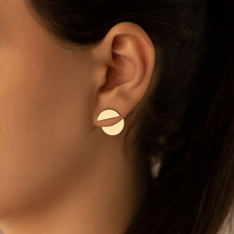 Circle Ear Jacket Earring