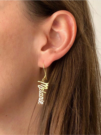 Dangling Name Earrings