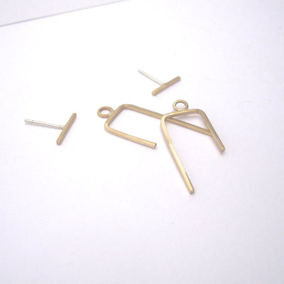 Ear Jacket Earrings stud set